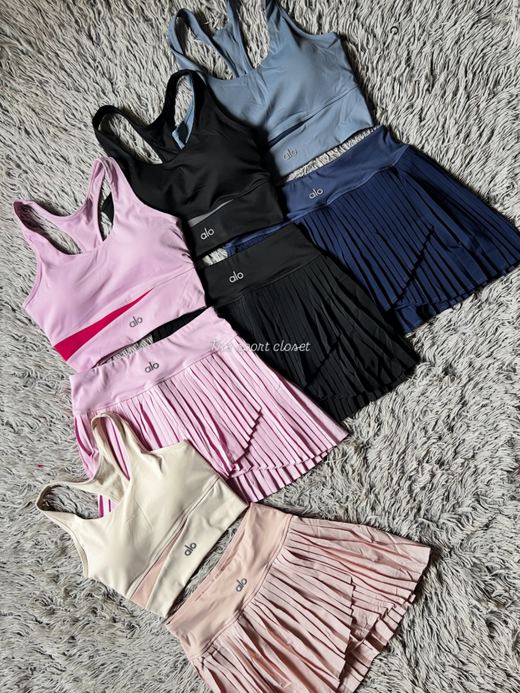 Set Tenis Bra + Falda Plisada 5 colores