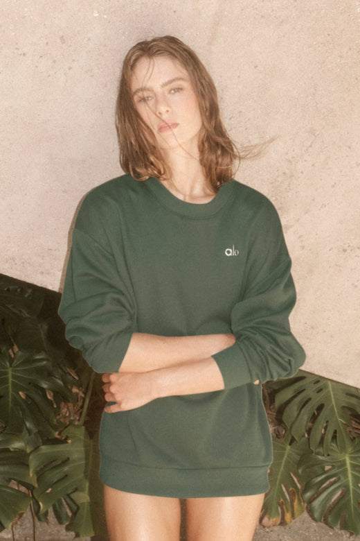 Accolade Crew Neck Pullover Bamboo Green