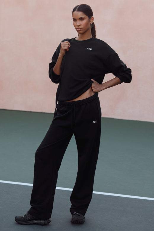 Accolade Straight Leg Sweatpant Negro