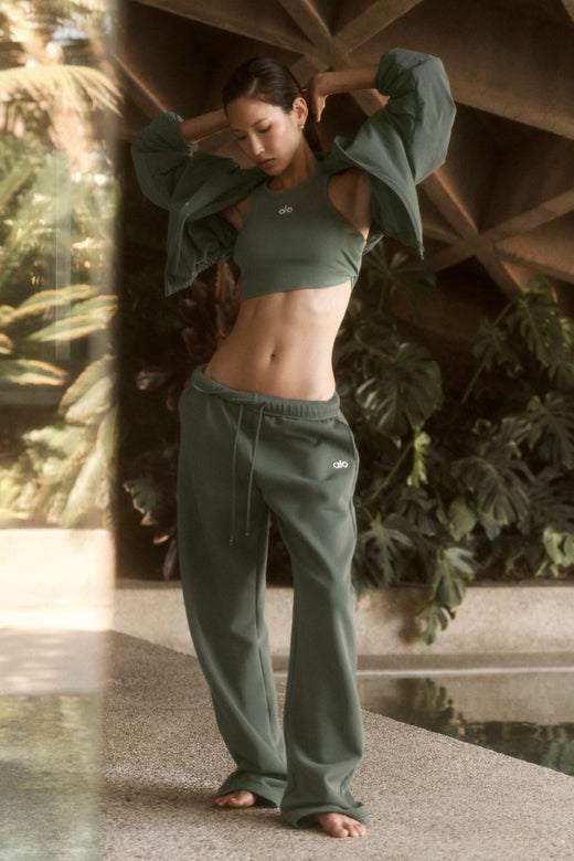 Accolade Straight Leg Sweatpant Bamboo Green